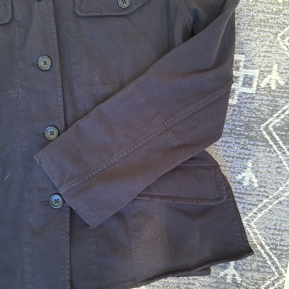 James Perse Shirt Jacket Blazer Utility Pockets Black - Picture 5 of 11